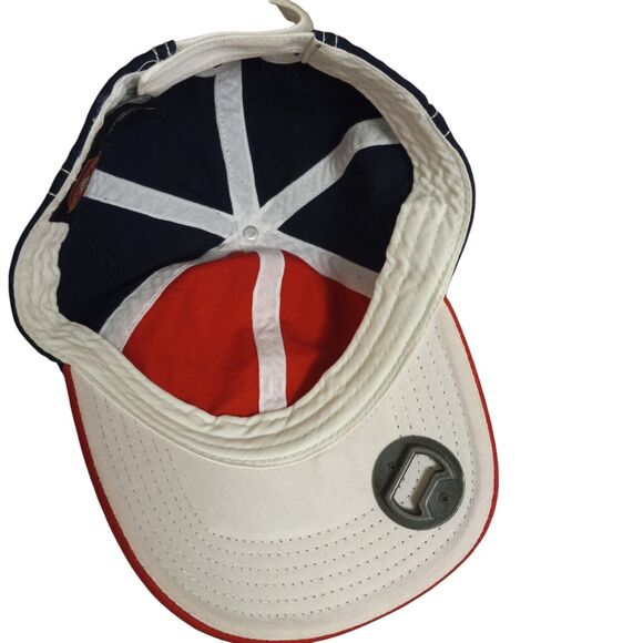 Anheuser Busch Budweiser Beer Hat Red White and Blue Adjustable Strap back - Picture 9 of 12